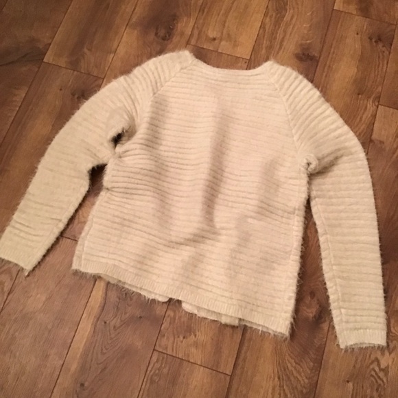 THICK FURRY CARDIGAN WITH WAIST TIE - Picture 7 of 8